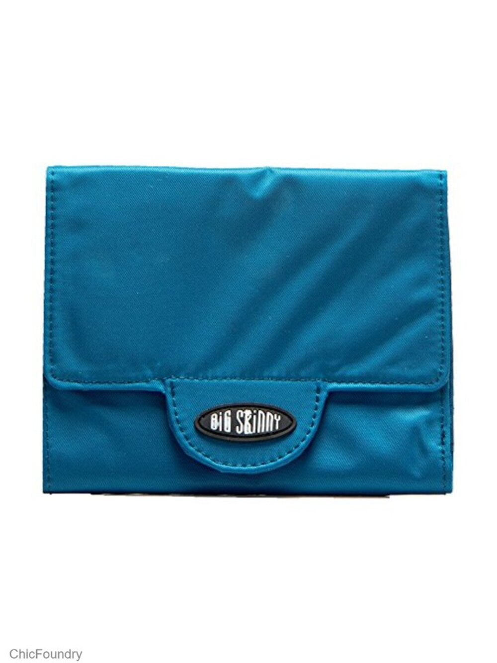 Slim Tri-Fold Wallet Holds 30 Cards with ID Window and Zipper